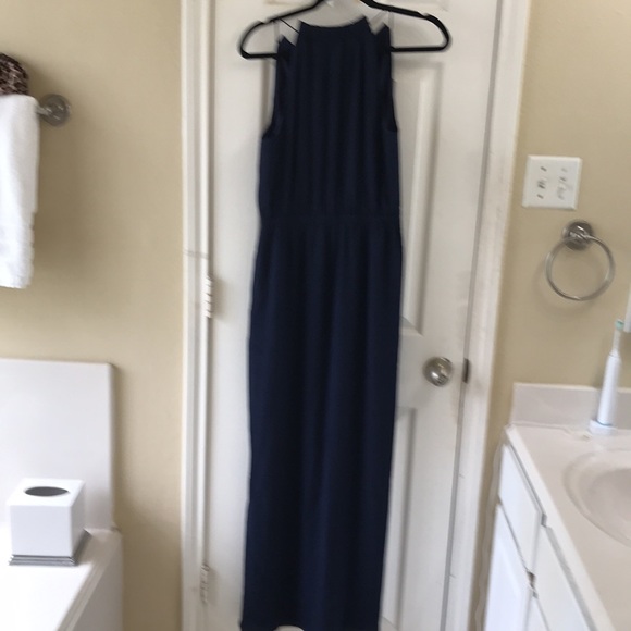 Madewell fully lined maxi dress with elastic waist and side slits. New! - Picture 4 of 10